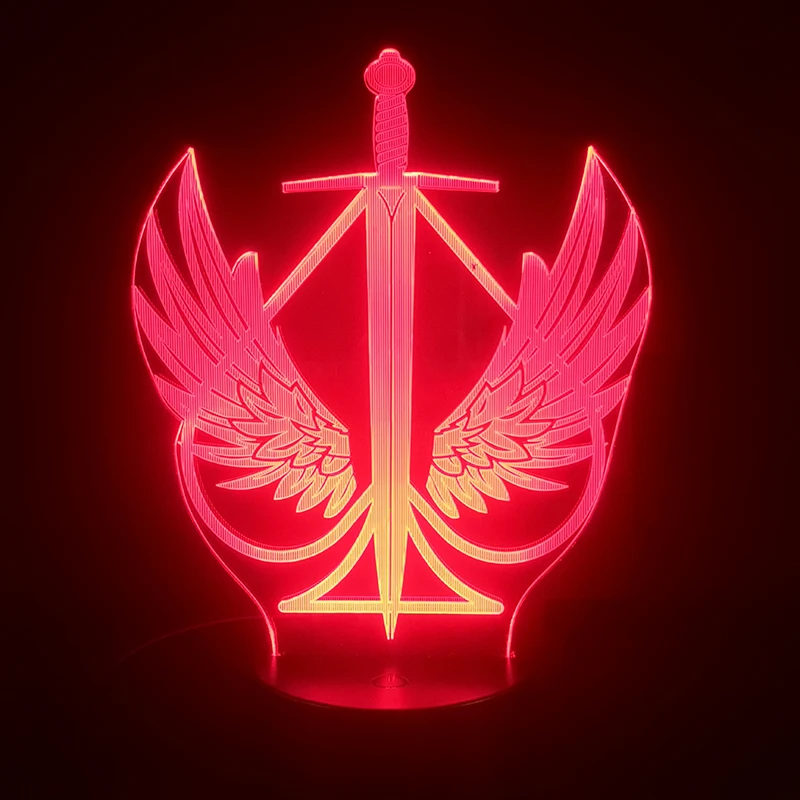 3D светильник League of Legends Kayle светодиодный ночник для форели яркая осветительная