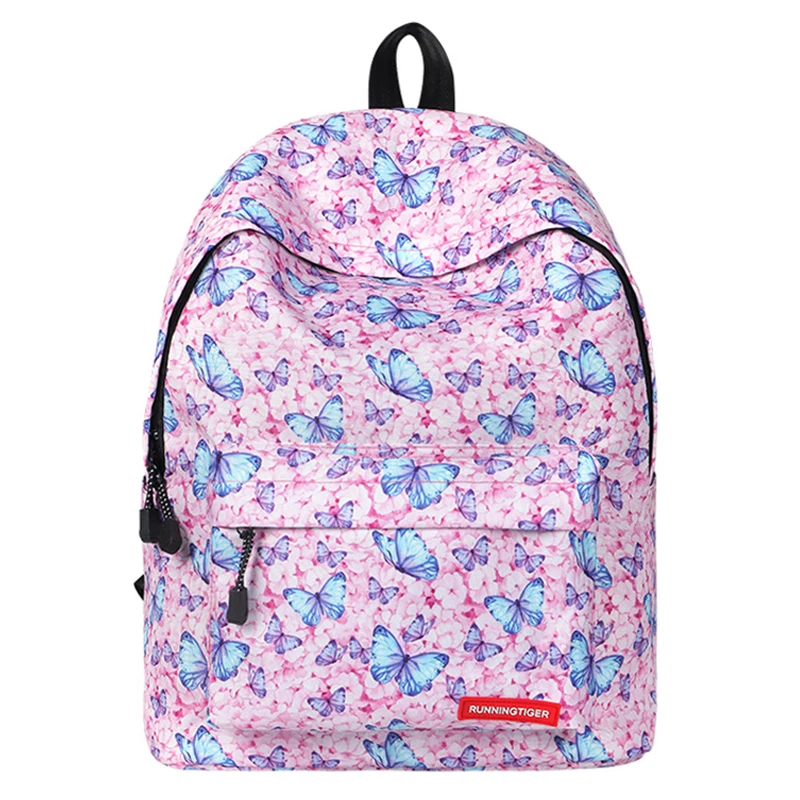 Cute Backpack Bag Colorful Backpack Butterfly Printing School Bags For Teenage Girl 2019 School Shoulder Bag Waterproof Bookbag 2018 life is strange backpack with butterfly pattern shoulder bag