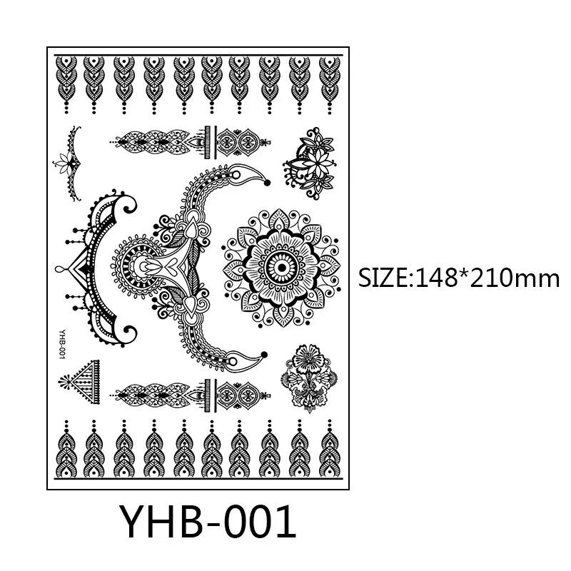 

Small Size Bud Silk Tattoo Stickers Sexy Flower Geometric Waterproof Tattoo Fashion Totem Body Art Temporary Fake Tatoo