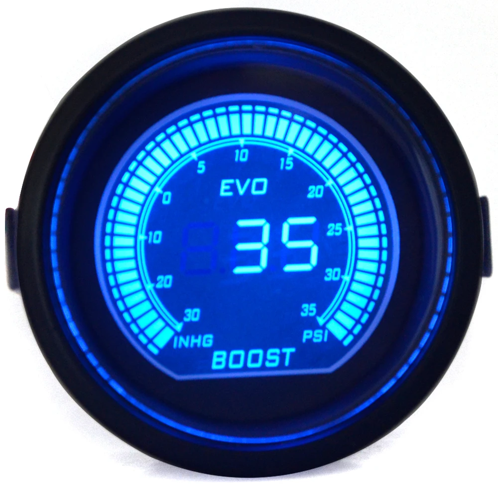 Универсальный двухцветный измеритель давления вакуумный 2 дюйма 52 мм PSI