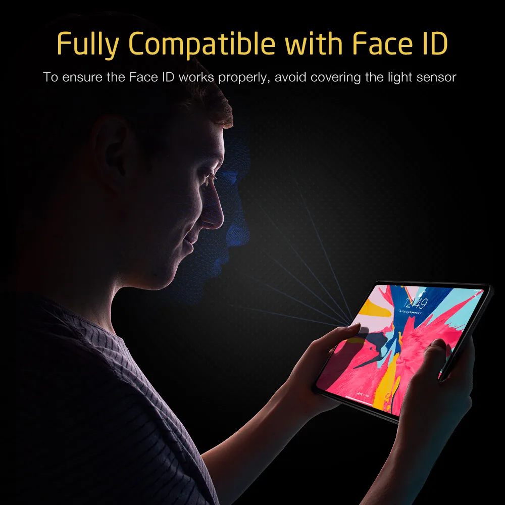 ESR HD Защита экрана для iPad Pro 12,9 3X закаленное стекло для планшета защитная пленка для экрана против царапин для iPad Pro 12,9