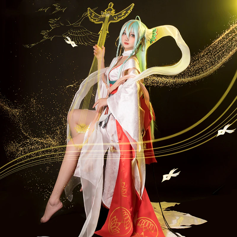Женское платье-кимоно Onmyoji SSR Kinnara The Land Of элегантная музыкальная форма S-XL костюм