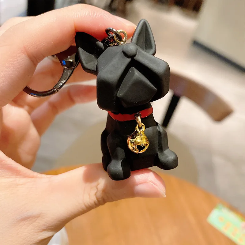 Брелок для ключей с колокольчиком бульдогом и собакой | Игрушки хобби