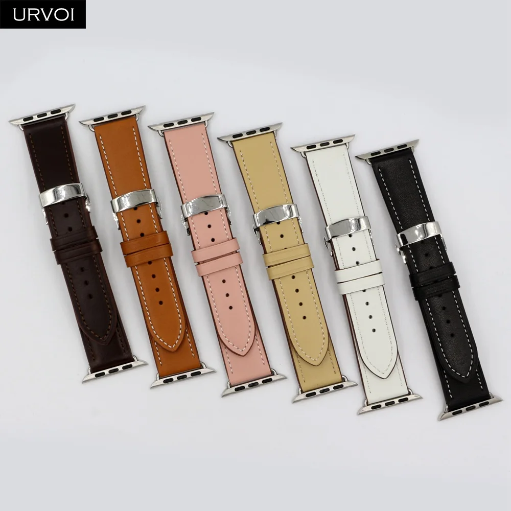 URVOI ремень с пряжкой для Apple Watch 6 SE 5 4 3 2 1 iwatch одной бабочкой|Ремешки часов| |