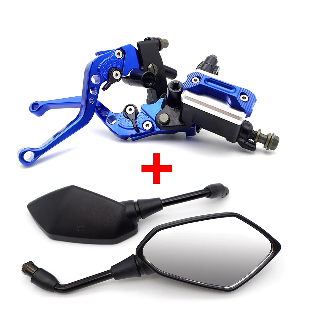 

Motorcycle Clutch Brake Master Cylinder Levers Mirror Set For SUZUKI GSX250R GSXS 1000 GN 125 DR 650 YAMAHA R1 2012 YFZ 450
