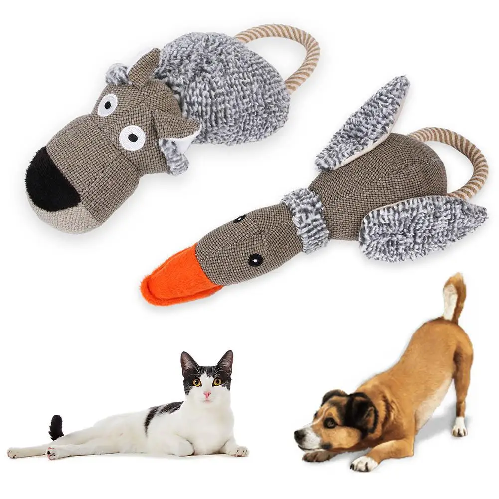 Funny Pet Dog Chew Toys Teeth Grinding Cleaning Interactive Sound Plush Toy Teether for Medium Large Golden Retriever Dogs | Дом и сад
