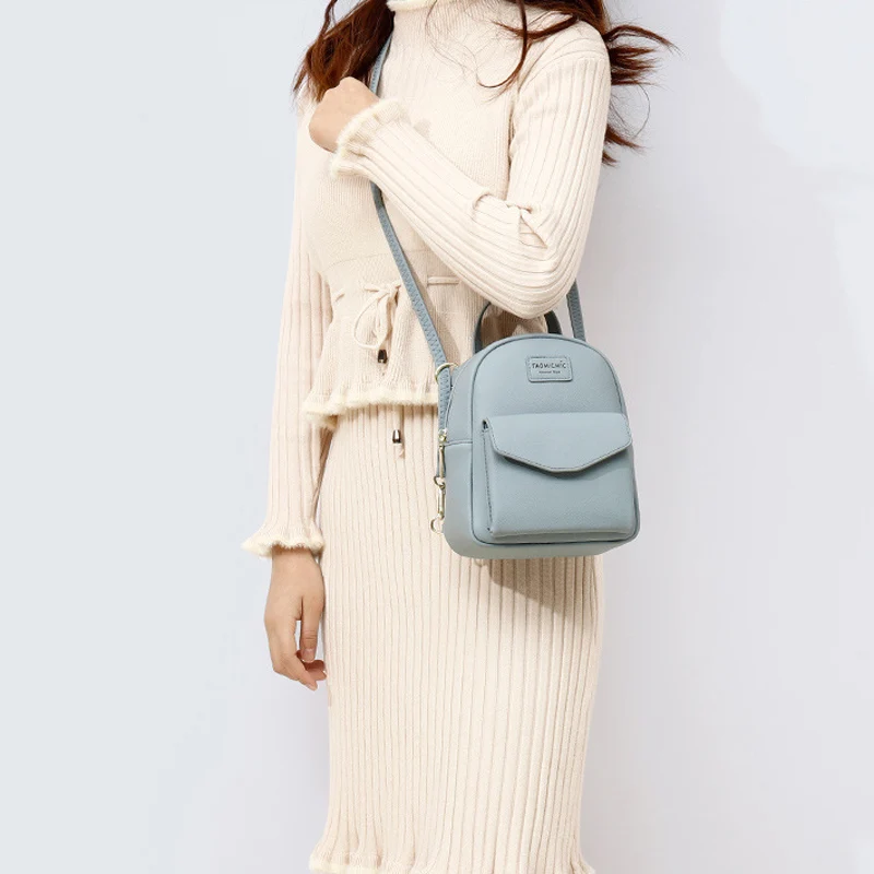 Многофункциональный модный женский рюкзак дизайнерская мягкая кожаная сумка на