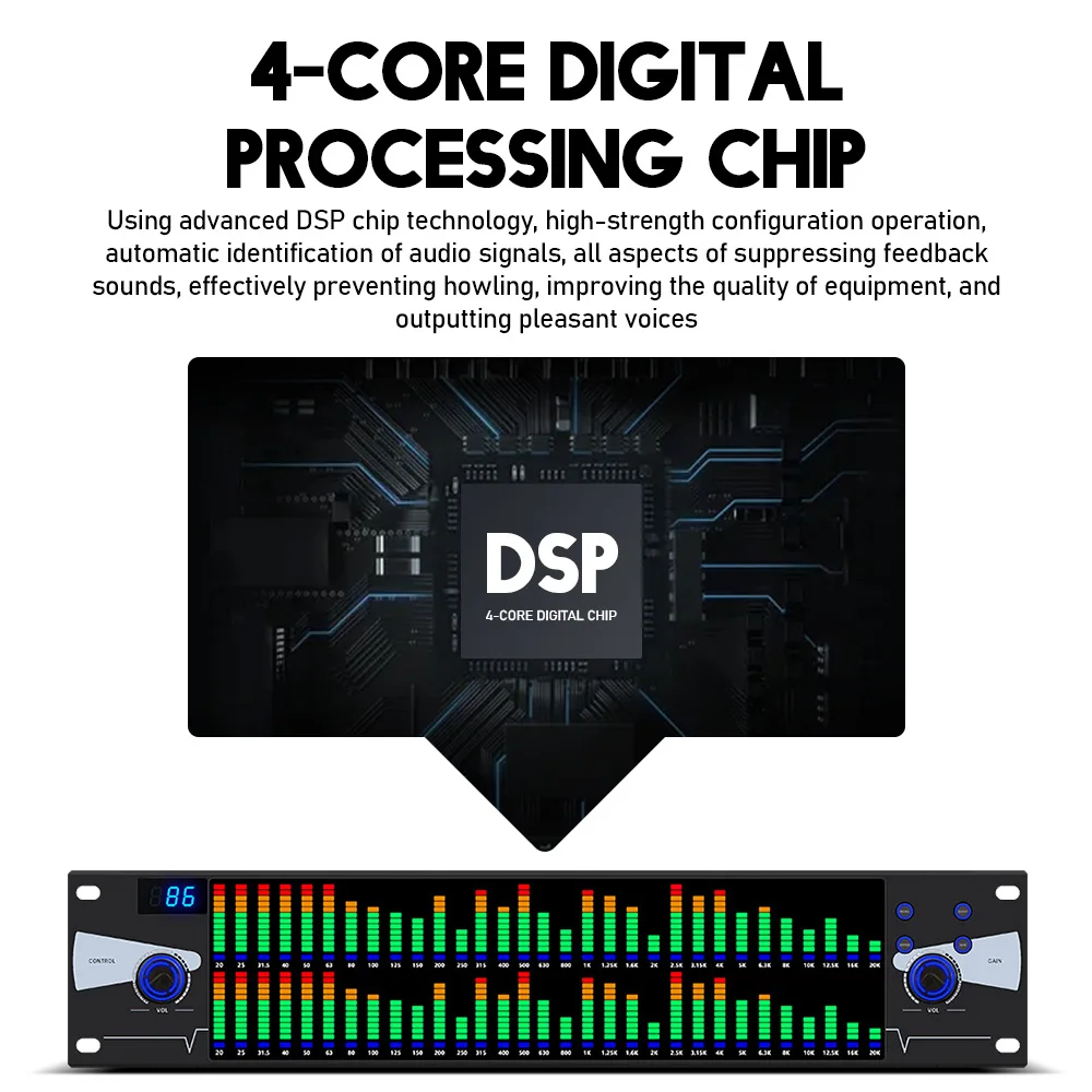 Профессиональная диджейская система новый графический эквалайзер 2U двойной 31