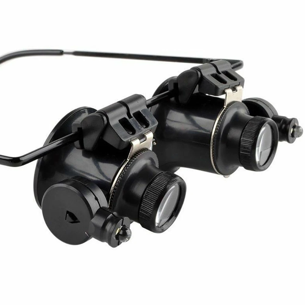 Горячая Распродажа увеличительное стекло с двойными линзами 20X Лупа ювелира