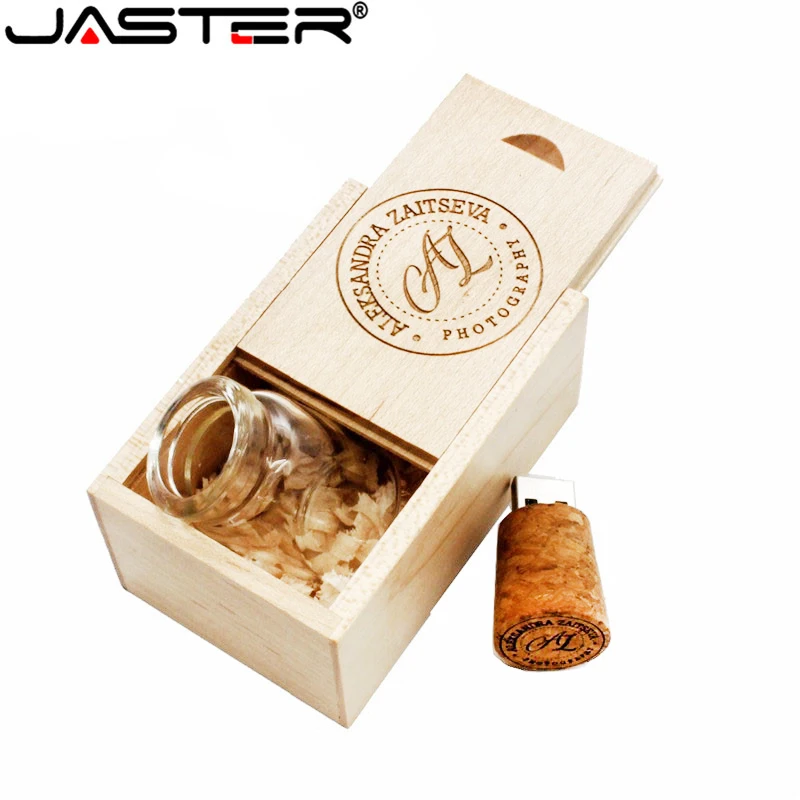Плавающая Флешка JASTER 4 ГБ 8 16 32 64 стеклянная бутылка wish usb флеш накопитель карта