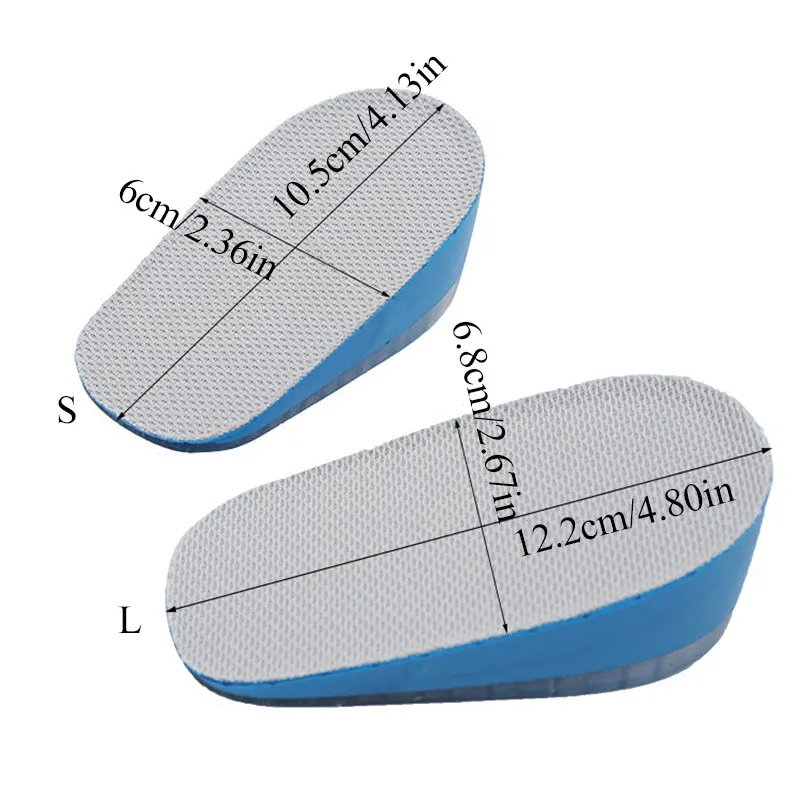 1 пара прочных стелек для обуви с высокой аркой мужчин wo силиконовый гель
