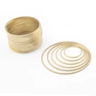 Подвески для круглых сережек, медные, из необработанной латуни, 40 шт.