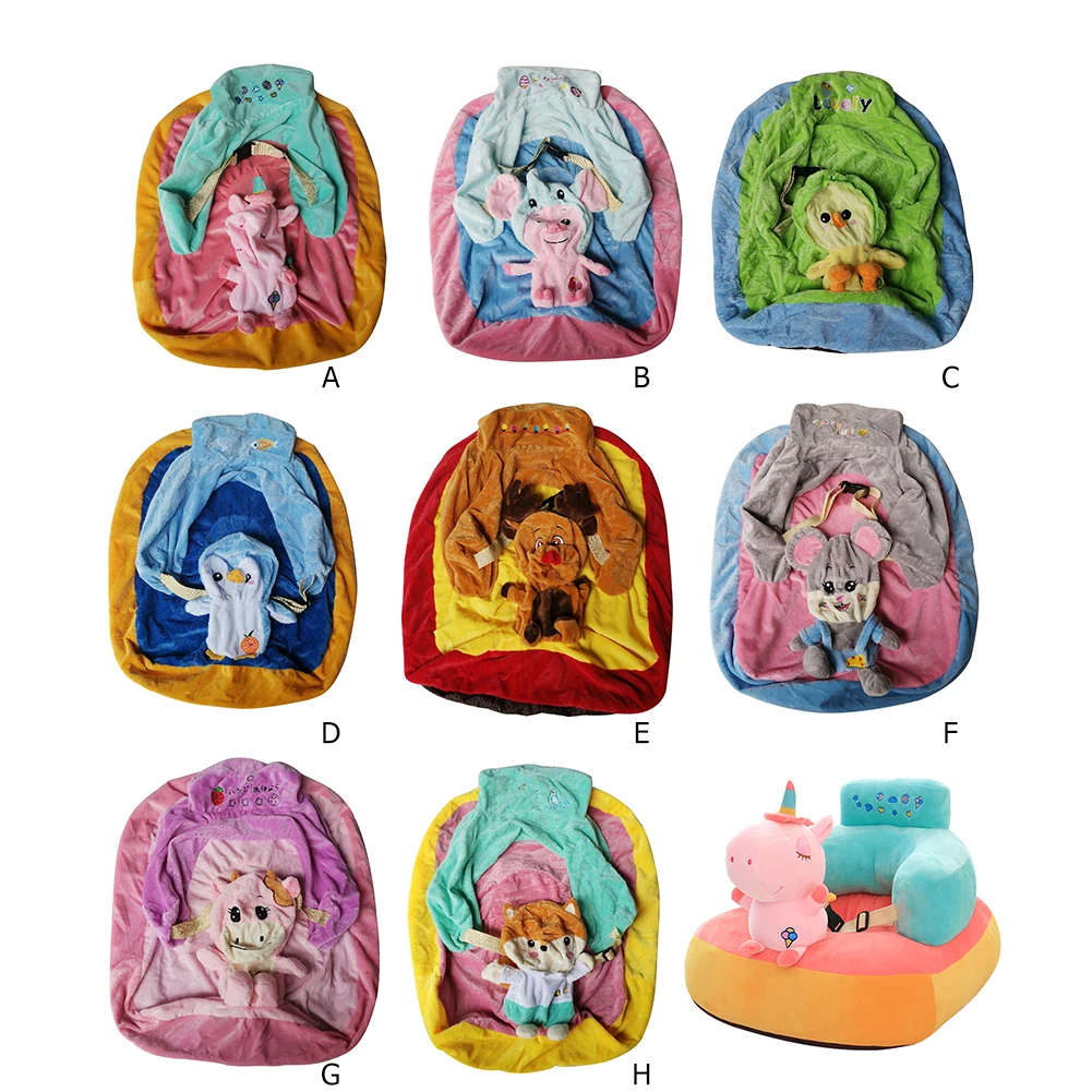 

Cartoon Baby Sofa Support Seat Cover Learning to Sit Feeding Chair Cover for Baby Kids Children Toys