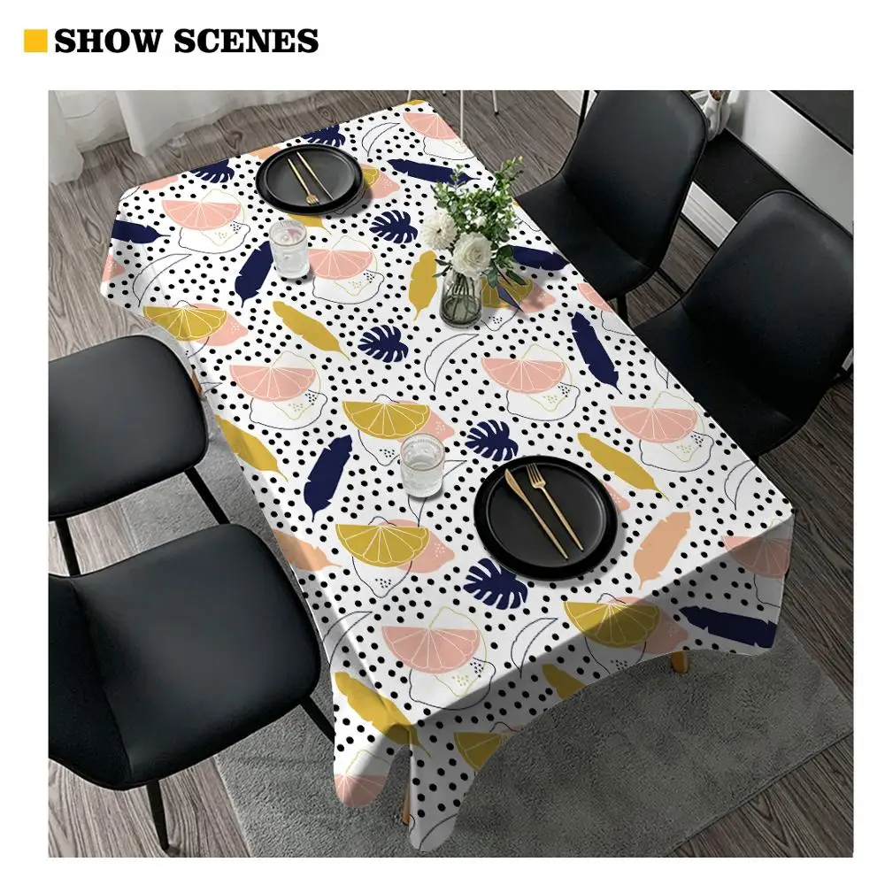 Водонепроницаемая скатерть Пейсли для стола дизайнерская в современном стиле на