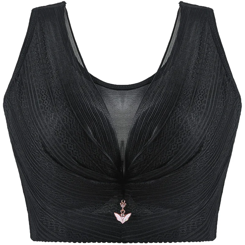 Coverage Bras for Women Plus Size No Wire Bra Push Up Vest Lingeire C D E Cup Underwear Women Bralette