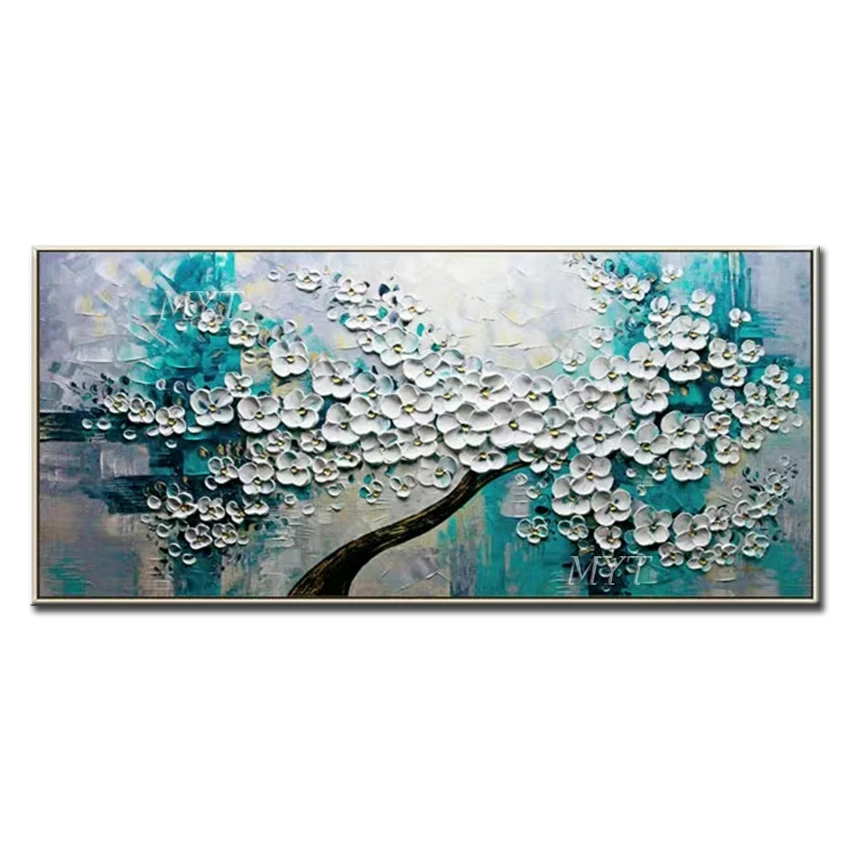 Объемные картины с цветами и ножом абстрактная картина маслом на холсте для