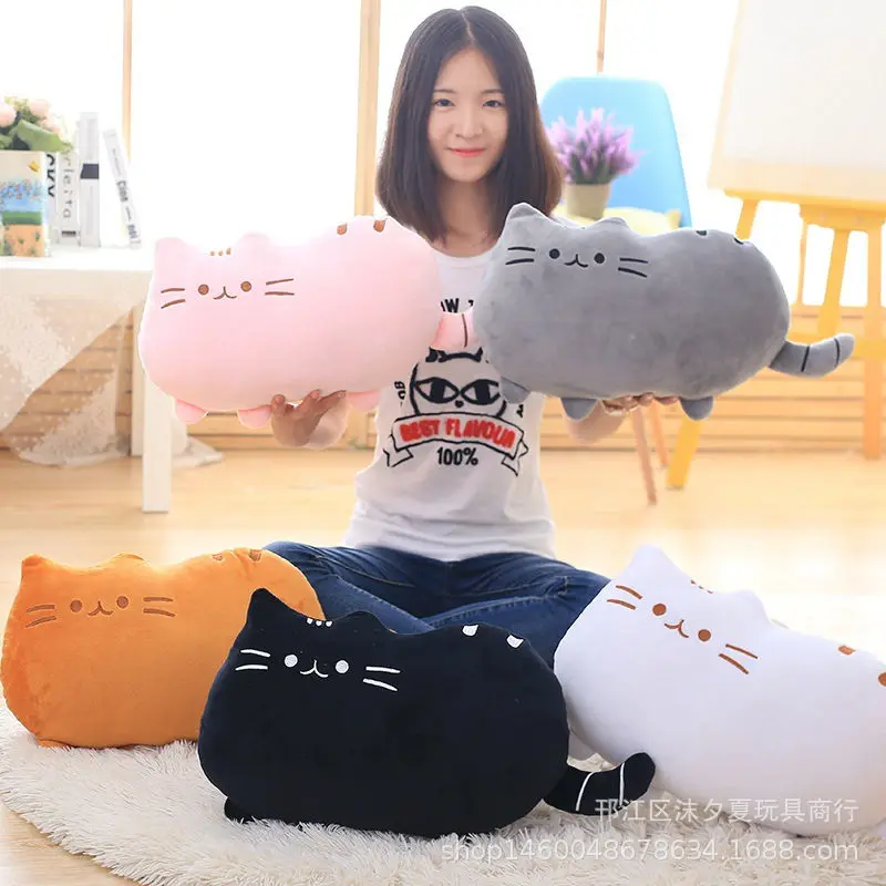 Плюшевая игрушка в виде кота милая креативная плюшевая для офиса обнимания