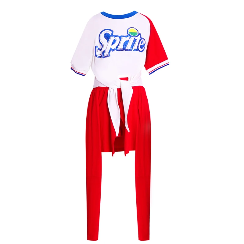 

Girls Jazz Dance Costume T-Shirt + Shorts Cheerleader Performance Clothing Children'S Street Dance Hip Hop Handsome Suit DL4790