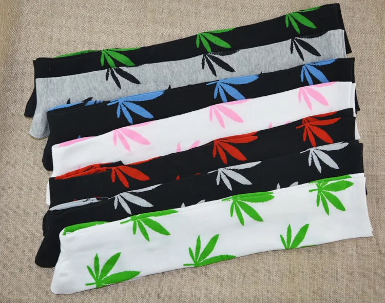 1 пар/лот Новый женский гетры клен носки с листьями Неделя моды скейтборд в стиле