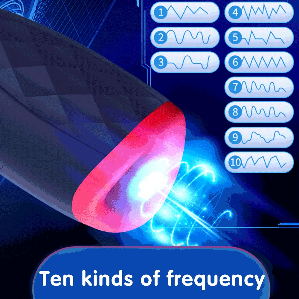 Мужской мастурбатор с автоматическим нагревом чашка умный импульсный фонарик