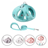 premium adjustable soft texture dogs chest strap traction leash kit pet harness leash pet traction rope 2pcsset