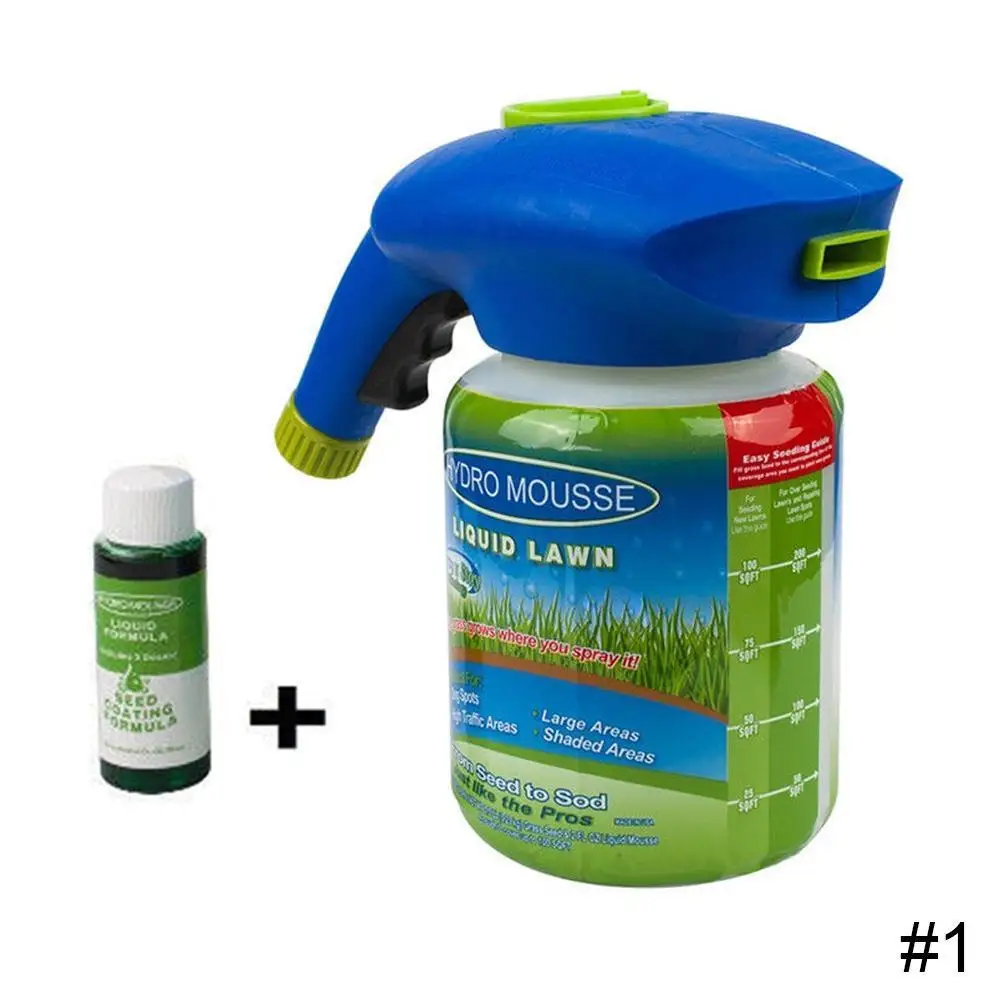 

Household Seeding System Liquid Spray Seed Lawn Care can Shot Grass Household watering P4Y7