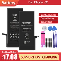 deji original li polymer battery for iphone 6s high quality real capacity 1715mah phone batteries replacement 0 cycle for i6s