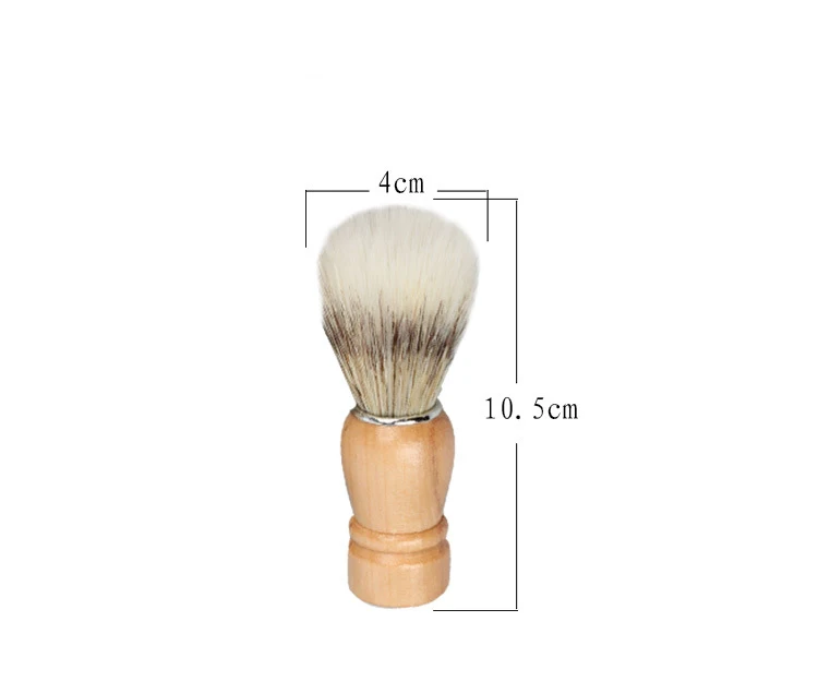 Men Shaving Brush Barber Tool Soap Foam Brushes Razor Accessories Wood Handle Lather 1PC |