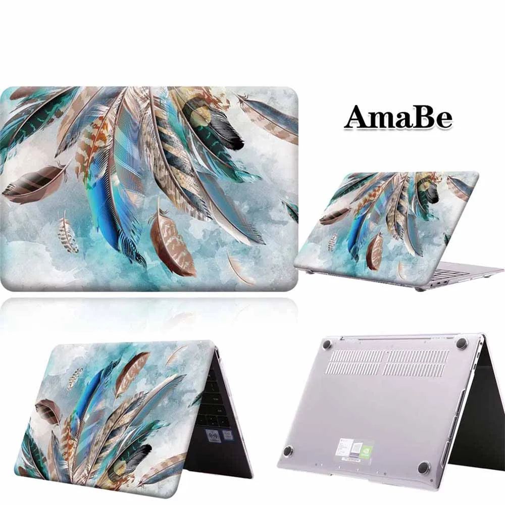 чехол для ноутбука с перьями