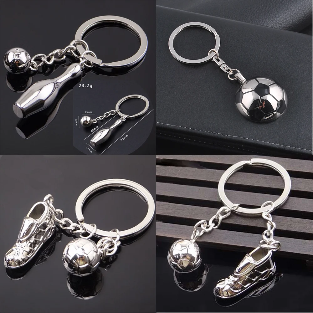 Крутой брелок в форме футбольной обуви боулинге для женщин и мужчин унисекс