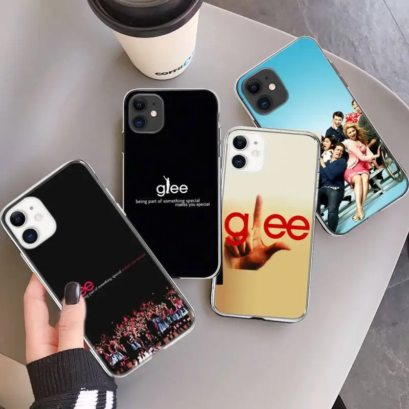 

Musical TV Glee Phone Case Transparent soft For iphone 12 11 13 7 8 6 s plus x xs xr pro max mini
