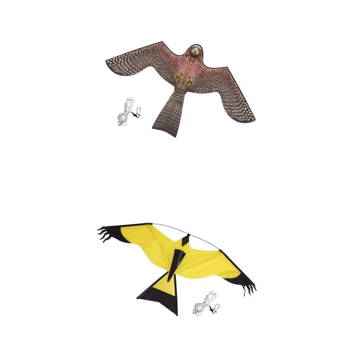 2 шт Hawk Bird Scarer, Обрезной воздушный змей в форме ястреба для отпугивания птиц из урожаев и вне зданий-кайт
