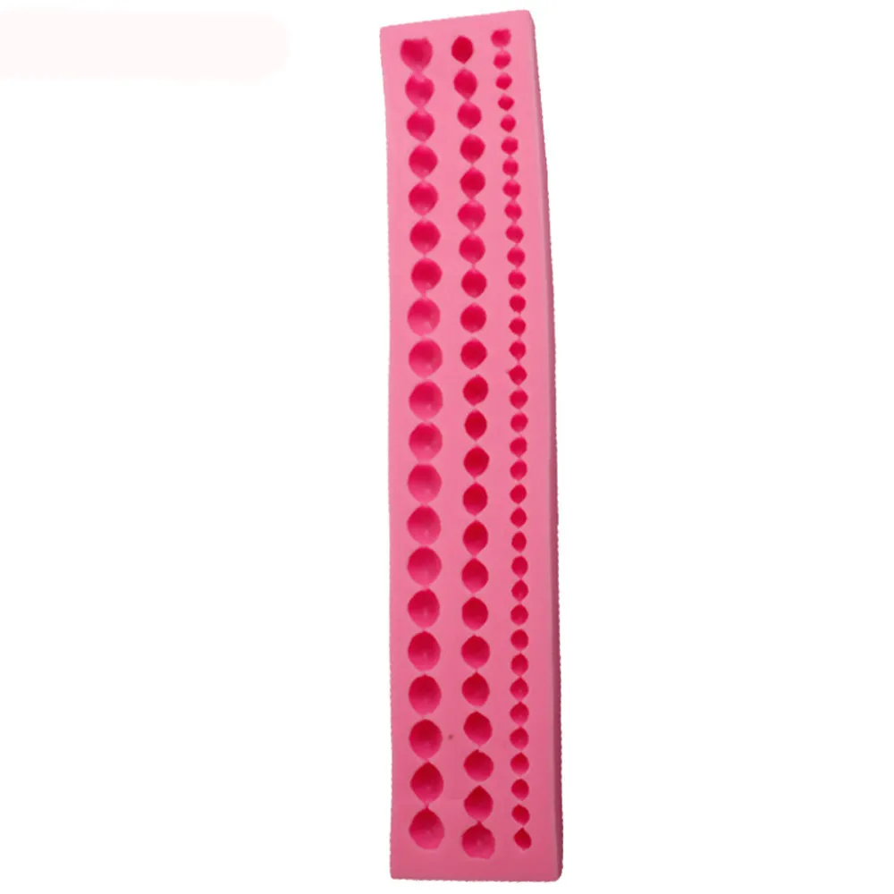 

DIY Bead Chain Silicone Fondant Mould Pearl Zipper Cake Pearl Sugar Paste Bead Chocloate Clay Border Craft Mould Silicone Mold