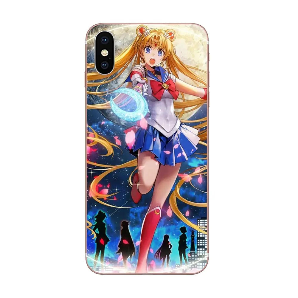 Мягкие чехлы для huawei Honor mate 7 7A 8 9 10 20 V8 V9 V10 G Lite Play Mini Pro P Smart Sailor Moon Fashion | Мобильные