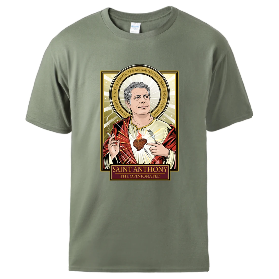 

Криминальное художественное оформление, топы в стиле Сен-Энтони 2021, крутые Топы с коротким рукавом, футболки, мужские повседневные футболки...