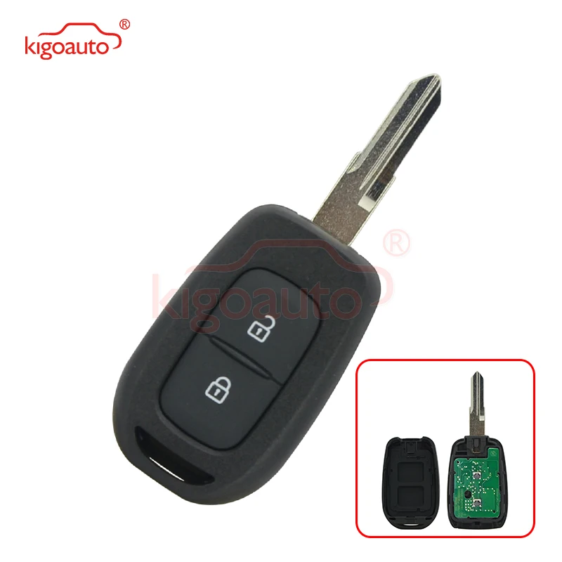 Kigoauto для Renault Kwid Sandero Duster Logan FSK модель 2 кнопки 433 МГц VAC102 AES 4A чип ключ 2013 2014 2015 2016 2017