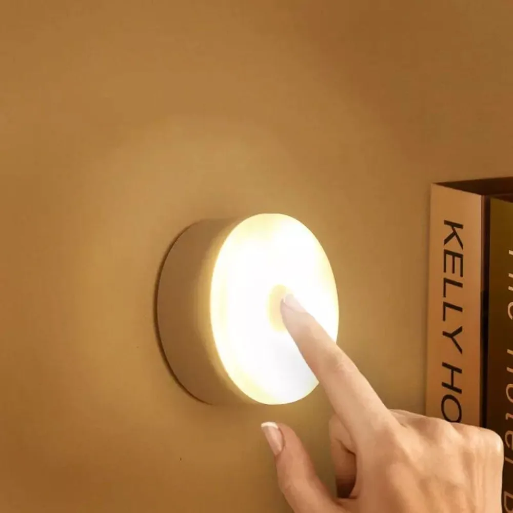 

Night Light NL003 Body Sensor Room Lamp For Kids Baby Milk Feeding Bedroom USB Led Round Wall Abajur Para Quarto Corridor Light