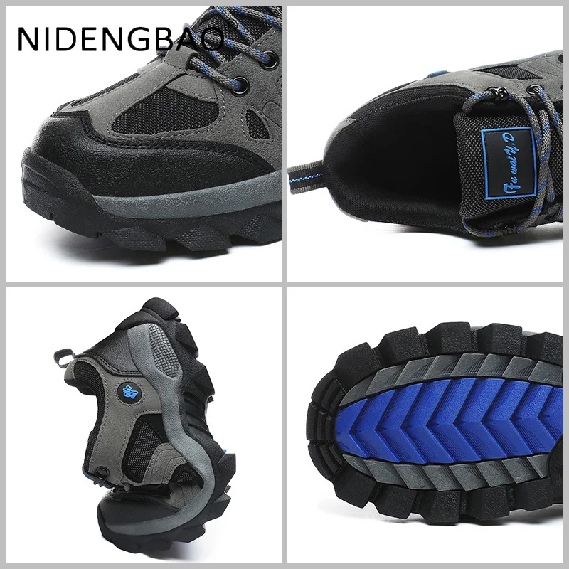 Men Hiking Shoes High Quality Anti Skid Couple Outdooor Trekking Mountaining Sneakers Women Climbing Walking Sports Shoes 37-47