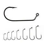 20 шт. 1 # - 60 # больших размеров 60 градусов джиг крючок из высокоуглеродистой Сталь уплотненные Детские морской пресной воды мягкие крючки для Червяков