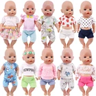 Одежда для куклы-реборна из чистого хлопка, топ из двух частей и шорты, милый кружевной купальник, подходит для американской куклы 18 дюймов, кукла для новорожденного мальчика 43 см