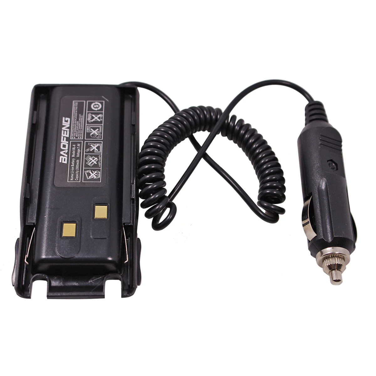 Baofeng UV 82 12В автомобильное зарядное устройство батарея Eliminator для двухстороннего