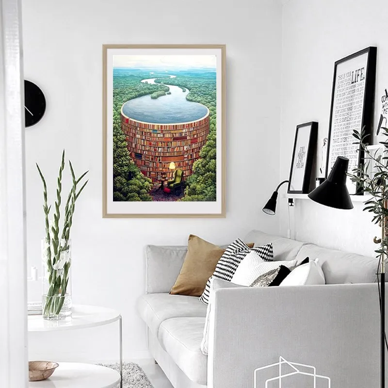 Алмазная 5D картина сделай сам водопад ландшафт искусство вышивки крестиком