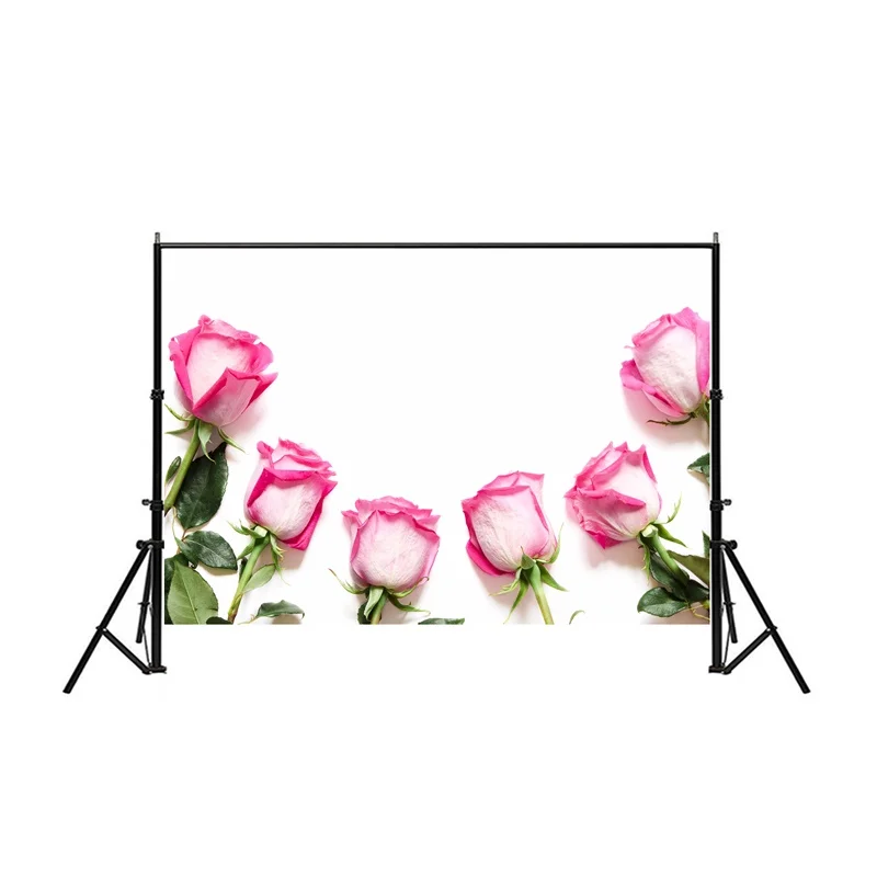 Фон для фотосъемки с изображением цветов из ткани фотостудии настенный