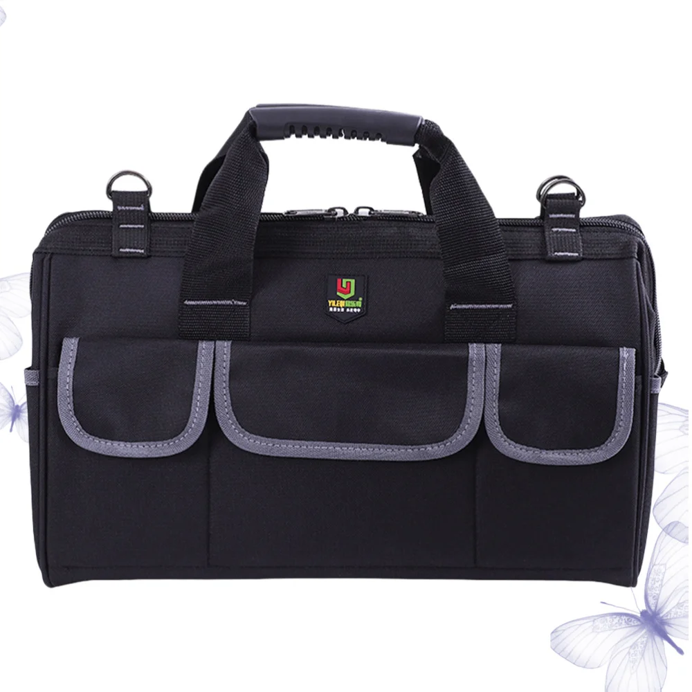 

Multifunctional Repairing Tool Storage Bag Wireman Bag Tool Bag Black (Inches)