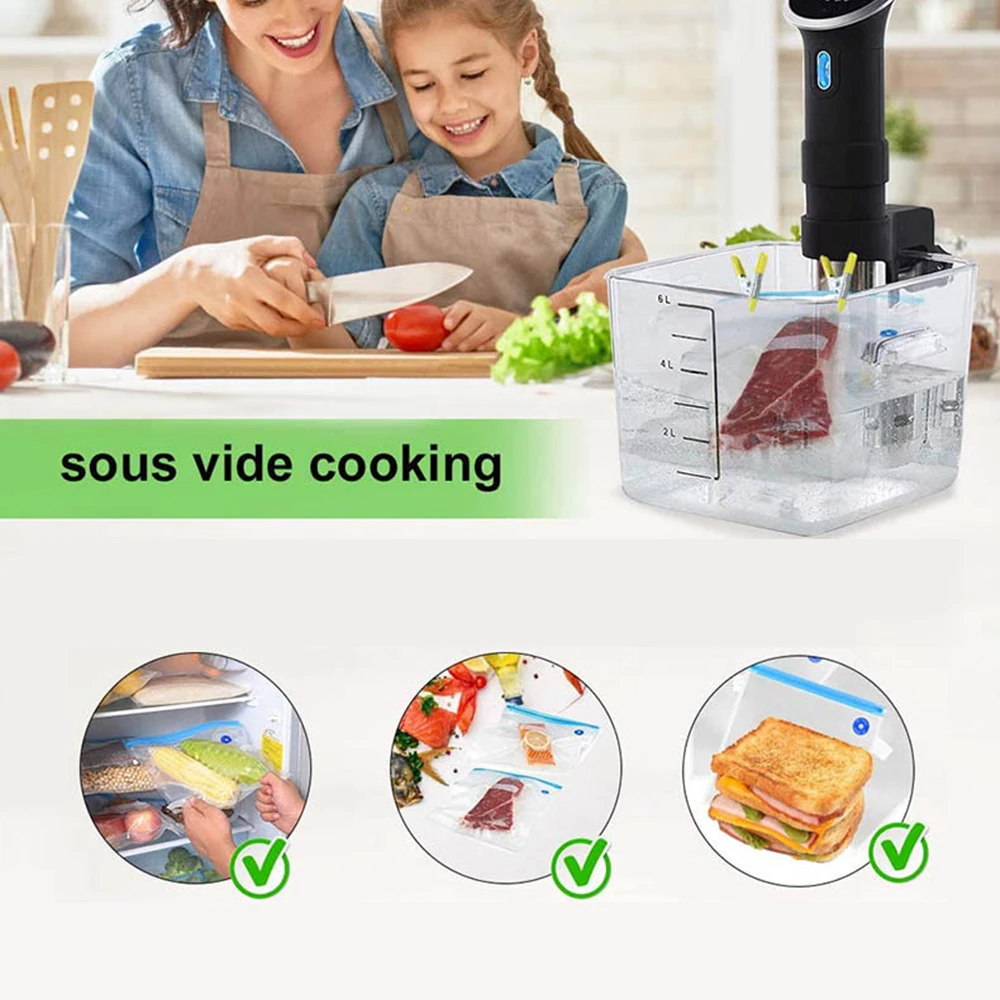 Пакеты для вакуумного упаковщика многоразовые пищевые Бытовая сумка хранения 20