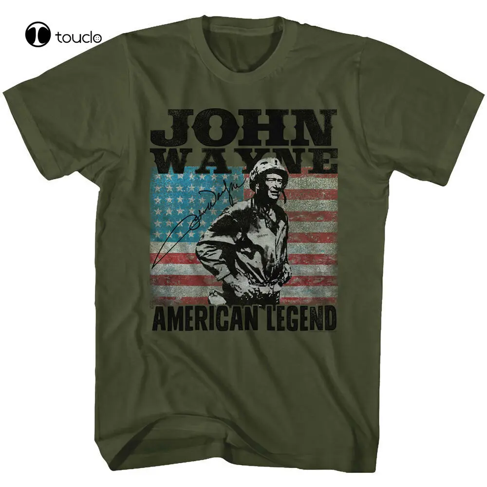 

John Wayne American Legend Tv Movies T-Shirt. Summer Cotton Short Sleeve O-Neck Men'S T Shirt New S-5Xl Unisex