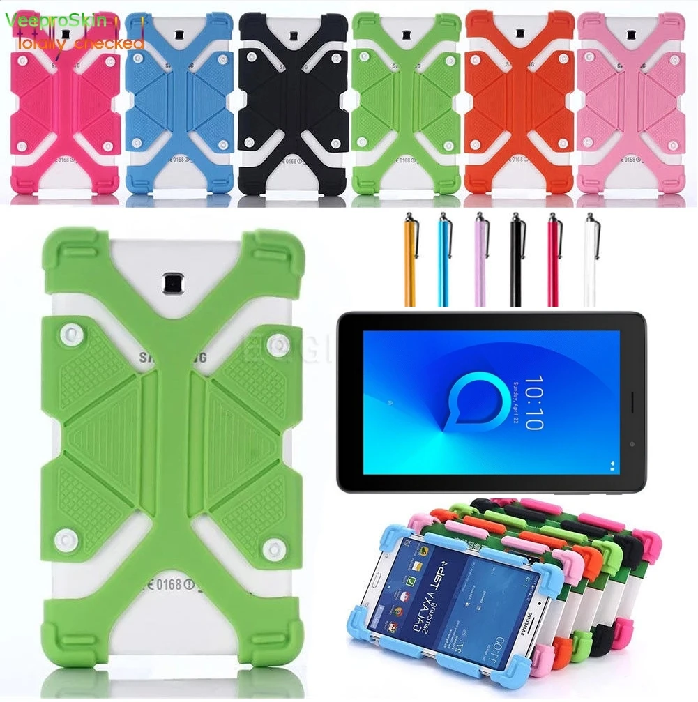 Силиконовый чехол подставка для 7 &quotAlcatel 1T дюймов 8068 четыре угла защиты планшета