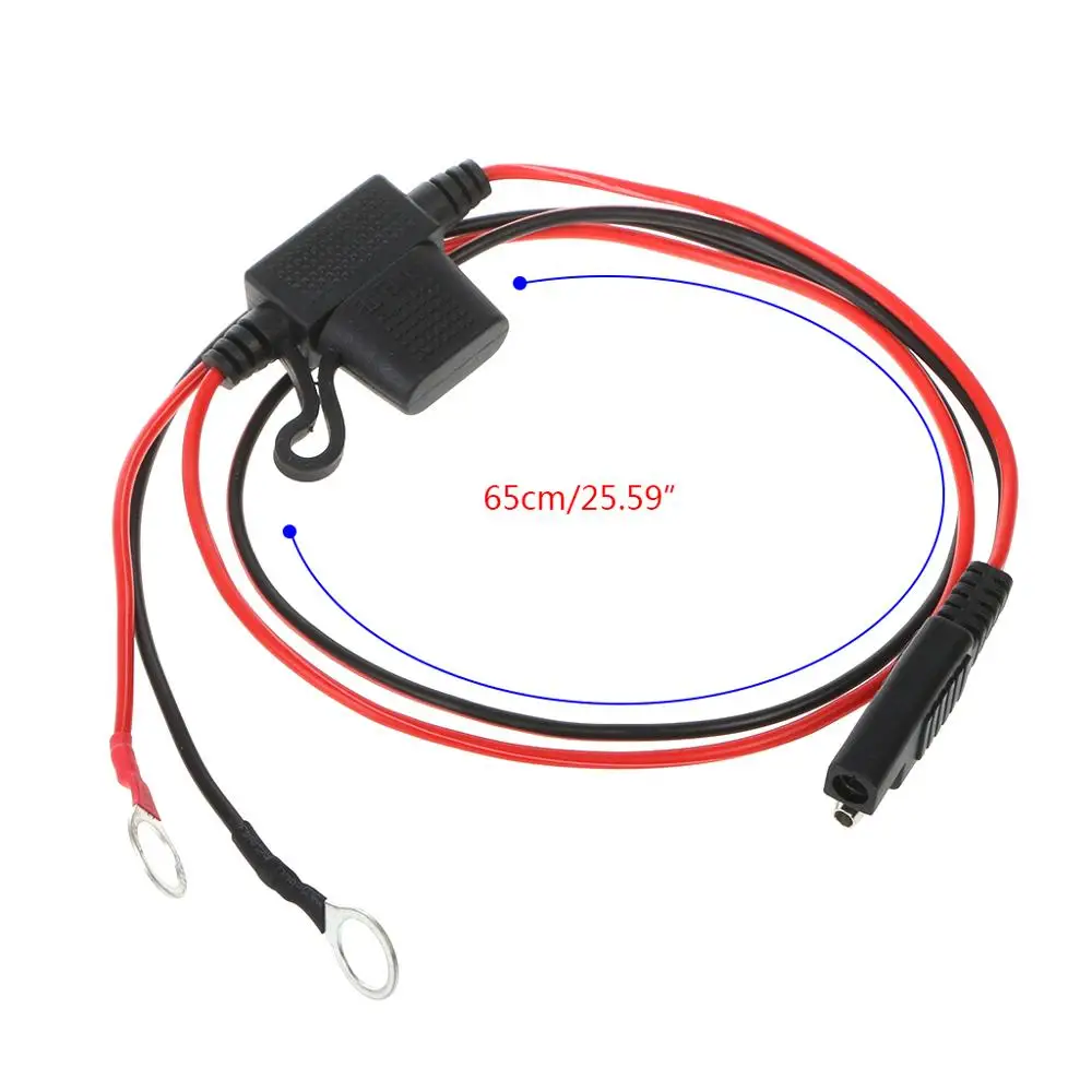12V зарядное устройство мотоцикла клеммное кольцо соединительный кабель выход подключение