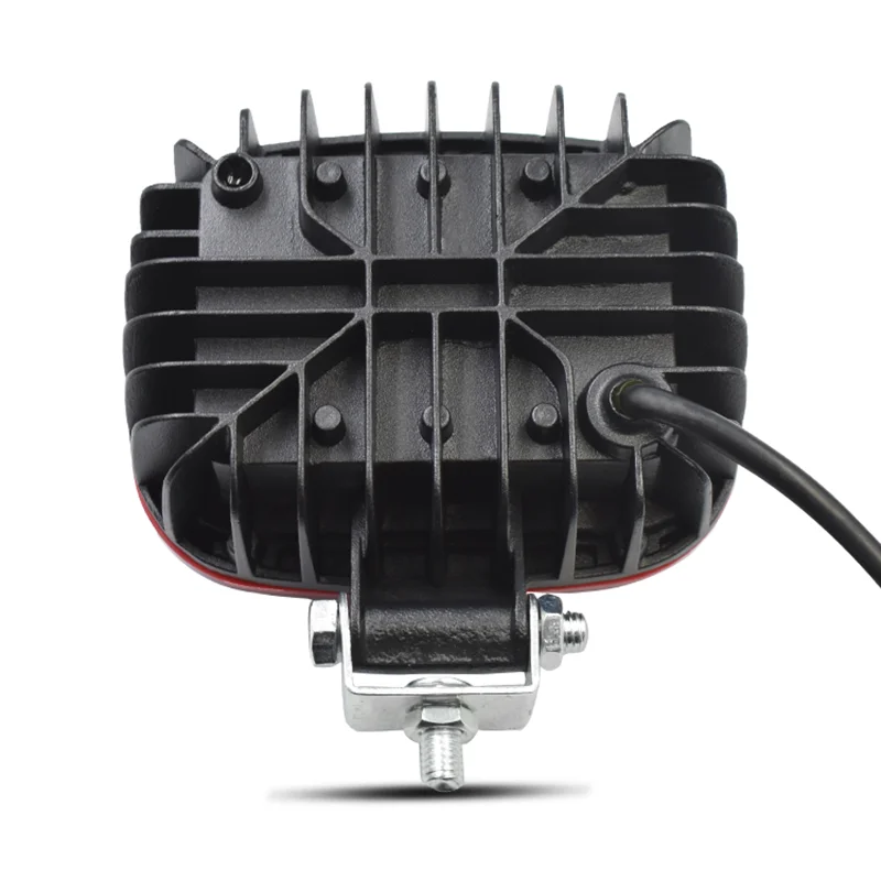 6D светодиоды 5 дюймов квадратная красная крышка рабочий светильник 6000K 12V для