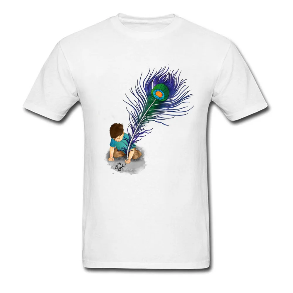 

Kohpweran 2021 Unique Design Wish You Were Here Men's T-shirt Cartoon Pattern Print Short Sleeve Tops Black White T Shirts